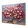 Pink And Gold Orchid Tree Garden Of Branches  V - Tree Metal Wall Art