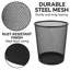 Poubelle ronde en filet en acier 2,5 gallons Creative Home pour poubelle ou recyclage