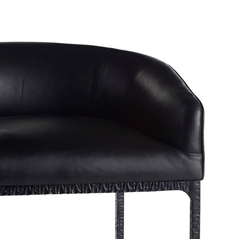 Osbourne Upholstered Stool with Metal Frame, Counter Stool (26.5" Seat Height)