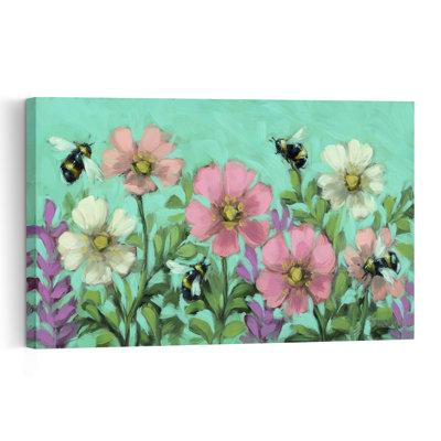 «Spring Magic Bee Nature», reproduction d'art murale