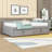 Full Upholstered Daybed with Twin Pop Up Trundle-1564635164