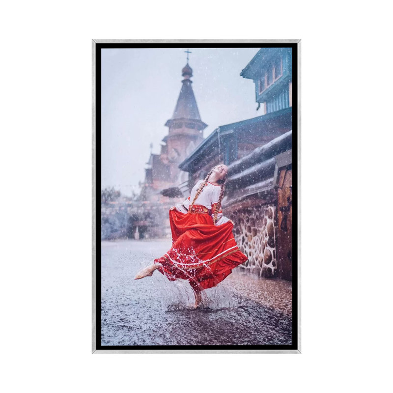 Reproduction de photo « Real Summer Happiness » par Hobopeeba, H 26 po x l 18 po x 1,5 po, Toile avec cadre argenté