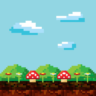 Video Game - Wrapped Canvas Print