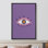 Lumineux style BCBG, symbole de la paix, Illuminati, œil de pastel, culture populaire, Pop Art moderne, décoration de chambre de fille