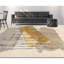 Hand Knotted Abstract Area Rug in Ivory/Gold