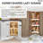 Polymer Kidney-Shaped 2-Shelf Lazy Susans for Corner Wall Cabinets-29100050-29100046