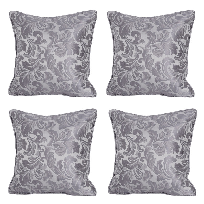 Doolittle Floral Square Cushion, Grey