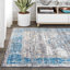 Tapis bleu / gris Stimpson-465474937