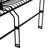 Black Steel Wire Outdoor Garden Bench