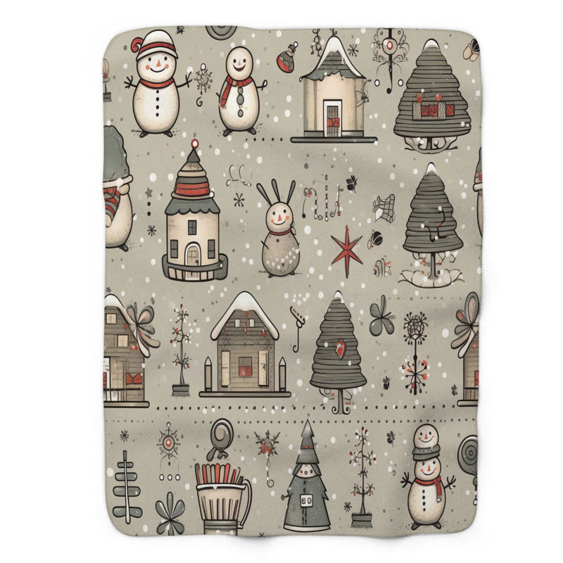 Winter Joy - couverture 1 pièce, L 50 po x L 60 po