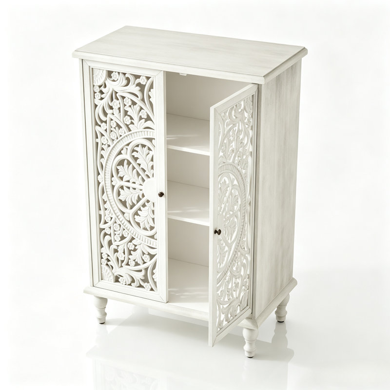 Armoire de rangement Farmhouse, Blanc
