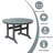 Round Outdoor Dining Table Umbrella Hole , 48 " W 48 " D