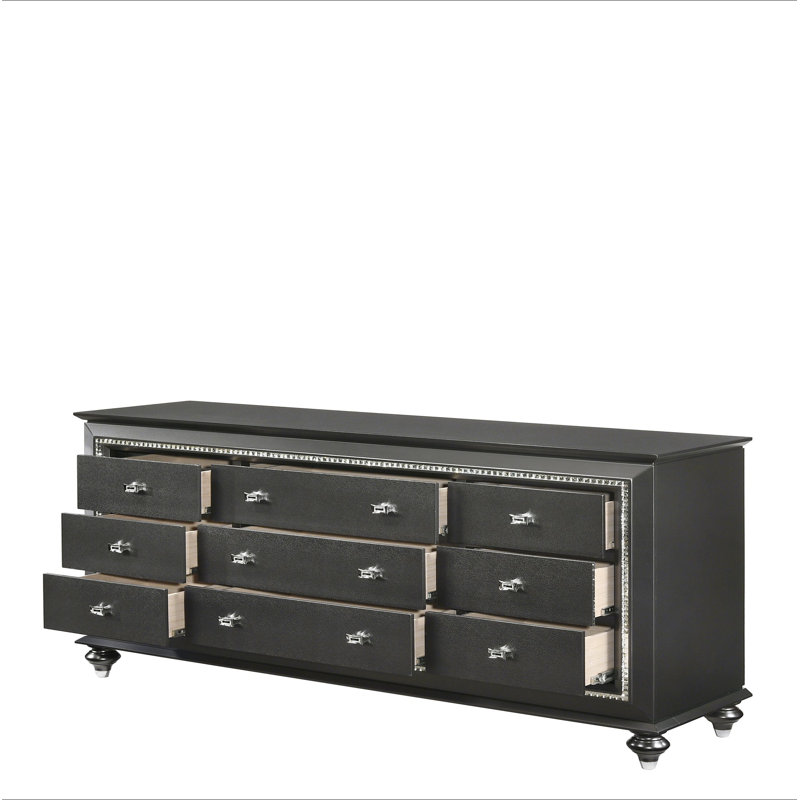 Commode Kaitlyn, Gris argenté