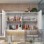 Armoire murale de salle de bain Latitude Run® avec 2 portes et tablettes - Rangement pour articles de toilette, serviettes et soins de la peau - blanc