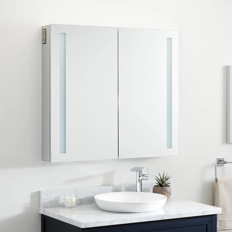 53" Seren Lighted Medicine Cabinet with Tunable LED and Wireless Speaker, 35"