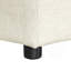 Lit simple escamotable avec repose-pieds et matelas, lit d'invité convertible, blanc