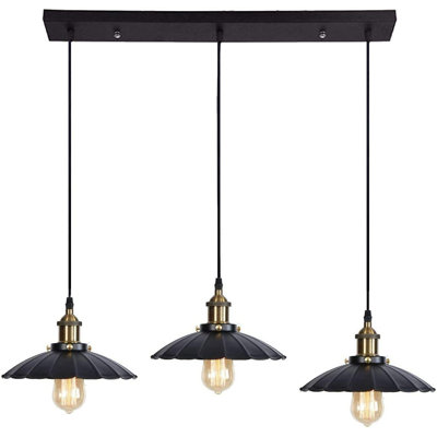Sarkis 3 - Light Black Kitchen Island Pendant