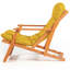 Chaise de jardin moderne en bois de hêtre, couleur jaune et naturelle, 19,7 po x 31,9 po x 19,7 po | 100% bois de hêtre, sans vernis, agent de conservation à base d'eau | Sièges d'extérieur élégants et durables pour le patio et le jardin-86931918