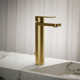 Parallel™ Tall Single-Handle Bathroom Sink Faucet, Single-Hole Faucet with Pop-Up Drain, 1.2 GPM