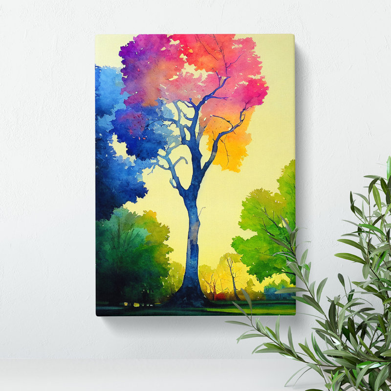 A Painted Tree No.2 - Wrapped Canvas, 50cm H x 35cm W x 3cm D
