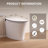 DeerValley ADA Height Elongated Smart Bidet Toilet with Lady & Rear Wash, MAP 1000g Powerful Flush, Tankless Design, Heated Seat, Foot Kick Auto Flush & Remote Control-122511926-113957147