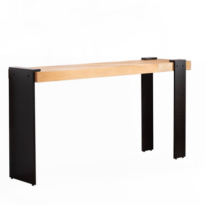 60"Console Table with Engineered Wood Top