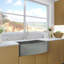 Nantucket Sinks' 33 Inch Farmhouse Fireclay Sink with Curved Apron-1567013782