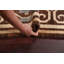 Tapis tribal brun à motif géométrique 6 x 10