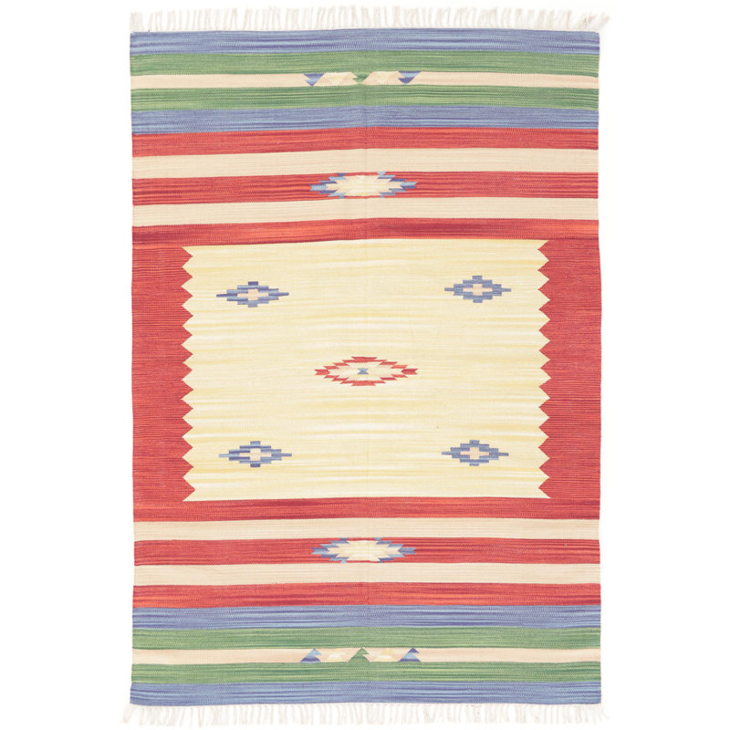 Southwestern Cotton Hand Woven Area Rug, Rectangle 160 x 230cm
