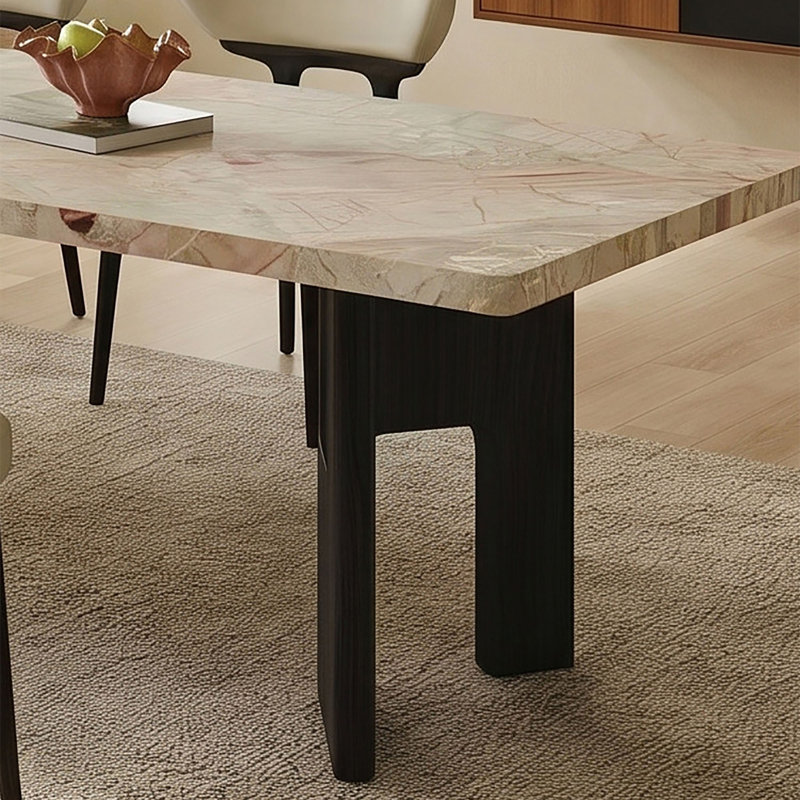Table frittée de style français Mid-Century, H 29,5 po x l 59,1 po x P 31,5 po