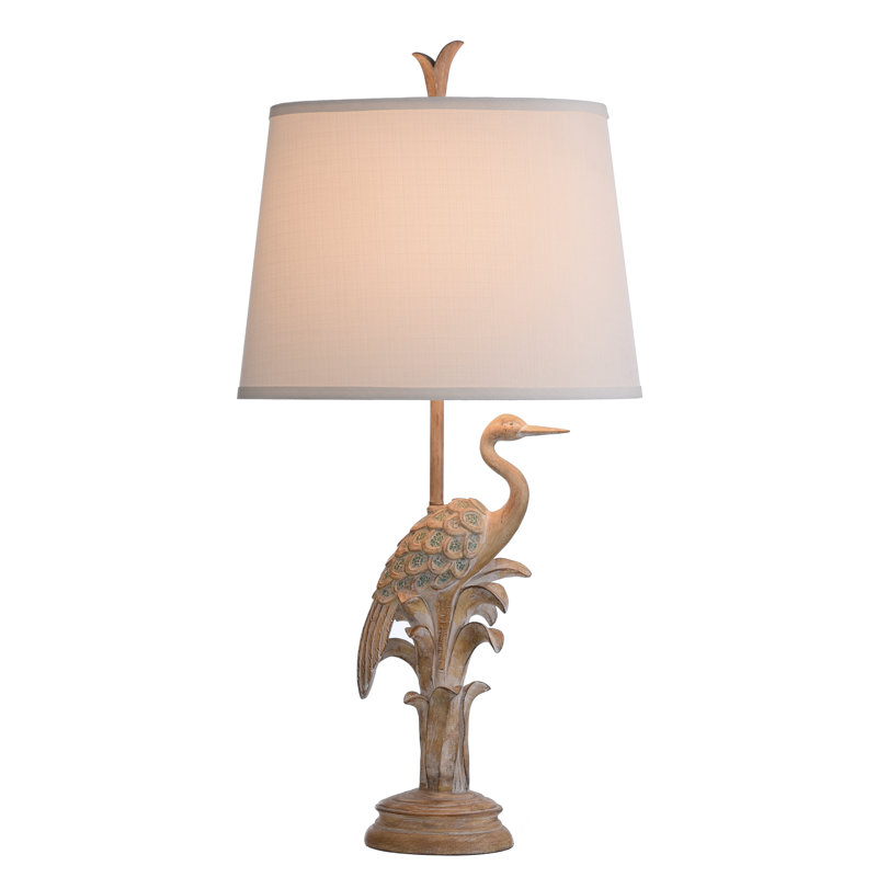 Lampe de table en bois naturel 36 po Adne