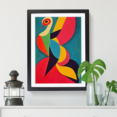 Phoenix Bird Abstract 1 Piece Single Picture Frame Wall Art