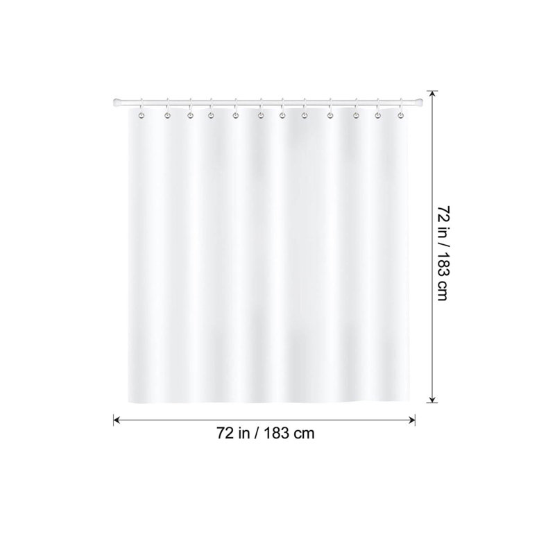 Fruit Bathroom Curtain with 12 Hooks