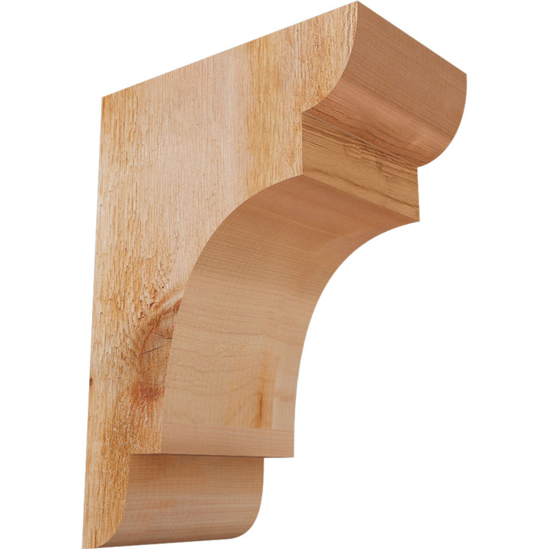 New Brighton Corbel, H 14 po x l 6 po x P 10 po, Cèdre rouge, Sciage brut