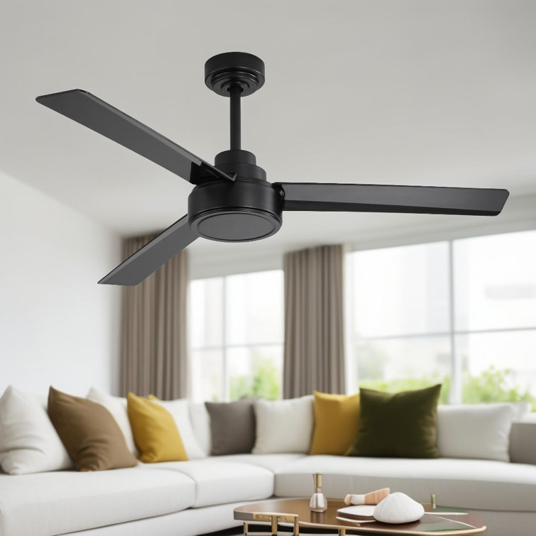 Keilee 52'' 3-ABS-Blade Propeller Standard Ceiling Fan with Remote Control and no Light