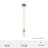 Van Nuys 1 Light Bell Mini Pendant-62567538