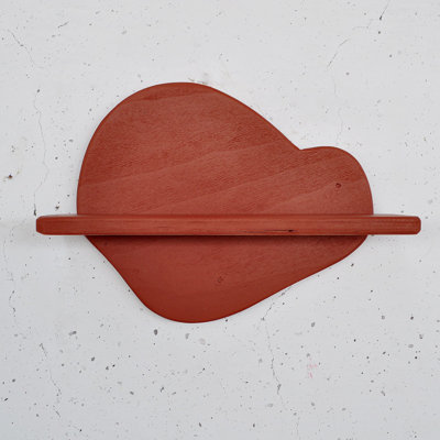 100% Plywood Colorful Wall Mounted Accent Shelf