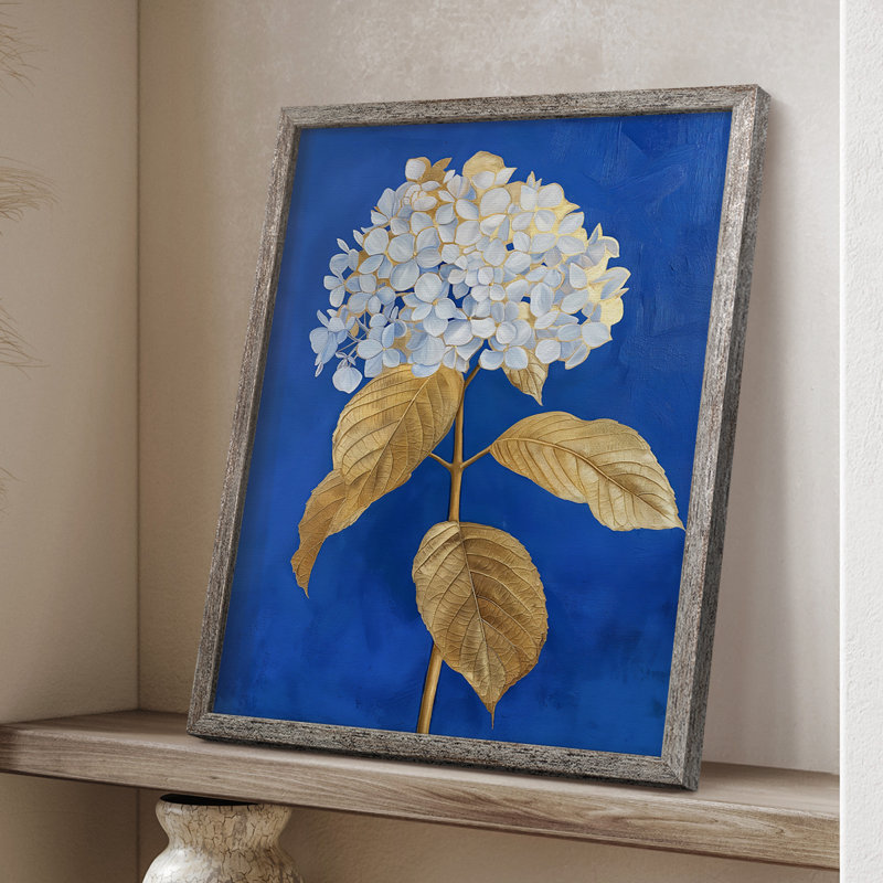 Impression encadrée FLORAL Series CVII - bois massif, H 15 po x l 12 po