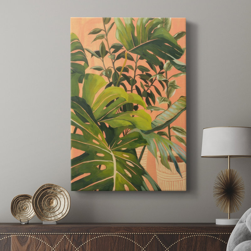 Golden Hour Greenery II -Galery Enveloppé Cavas, H 48 po x l 32 po