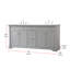 Ensemble de meuble-lavabo double 72 po-2035270147