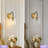 Modern Gold Swing Arm Wall Sconce, 1-Light Iron Sconce Lighting for Bedroom, Bathroom, Living Room & Hallway