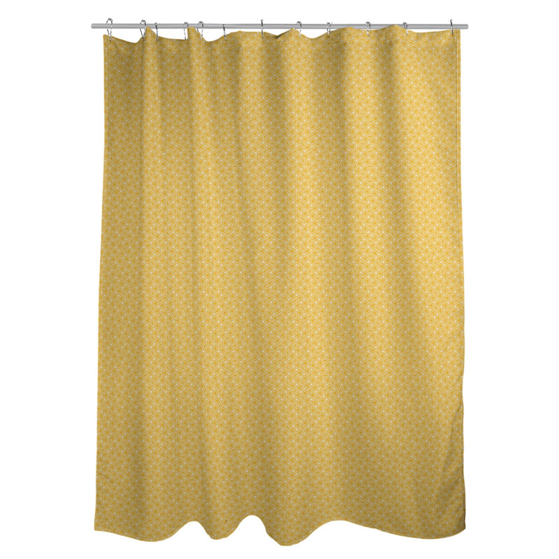 Rideau simple en treillis hexagonal classique, Jaune