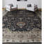 Wool Oriental Area Rug in Black/Camel