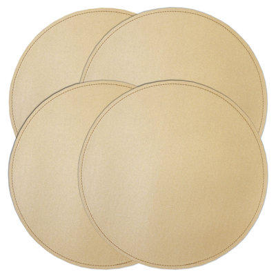 Ensemble de napperons réversibles en similicuir 13 po