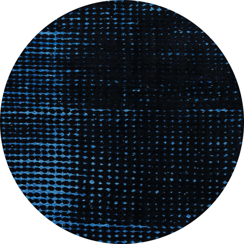 Abstract Indoor Rug, Round 8'