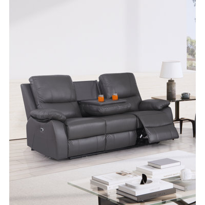 Devyne 79'' Leather Power Reclining Sofa