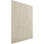 Panneau mural décoratif 3D brique vague l 19 5/8 po x H 19 5/8 po EnduraWall, métallique (couvre 2,67 pieds carrés)
