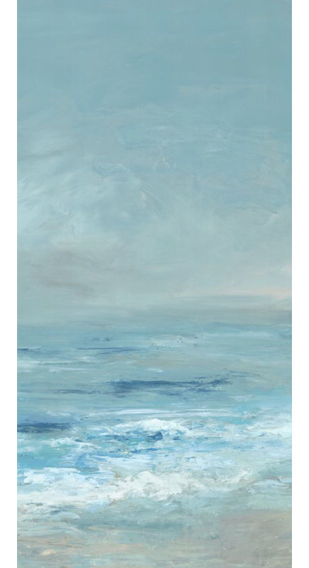 Ocean Blue II Print by Barclay Butera, Image Brush Gel, 74" H x 36" W