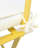 3 Pieces Patio Bistro Balcony Metal - Yellow, Strong Rust- Frame, Design, Foldable For Space Saving, Easy To Wipe Clean, Includes Fade Cushions In Chair Table, Robust Supplied-1761635539