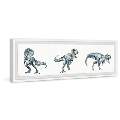 Dinosaur Showdown by Marmont Hill - Single Picture Frame Painting